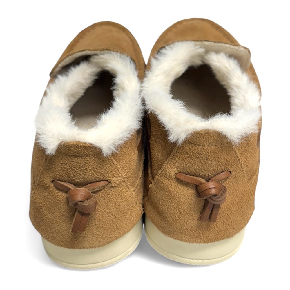 Sperry Women’s Moc-Slider Tan Suede Fleece-Lined Slip-On Shoes Size 7M - Picture 3 of 8
